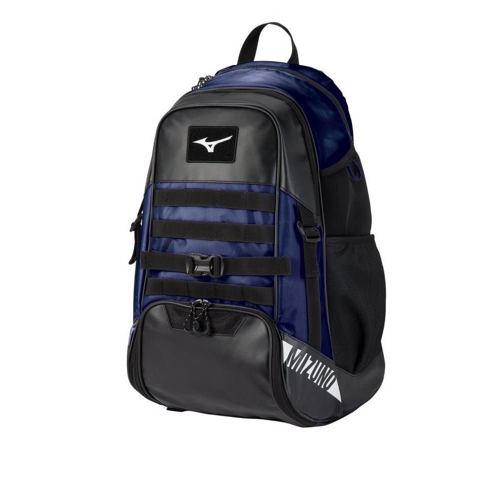 Mens Mizuno MVP X Baseball Backpack Black/Navy Philippines (BVSPQN092)